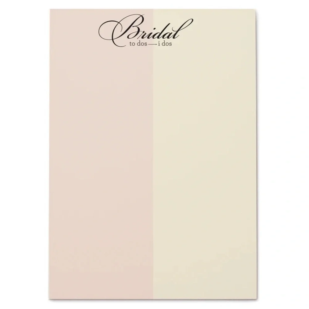 SNOW & GRAHAM Bridal Note Pad!